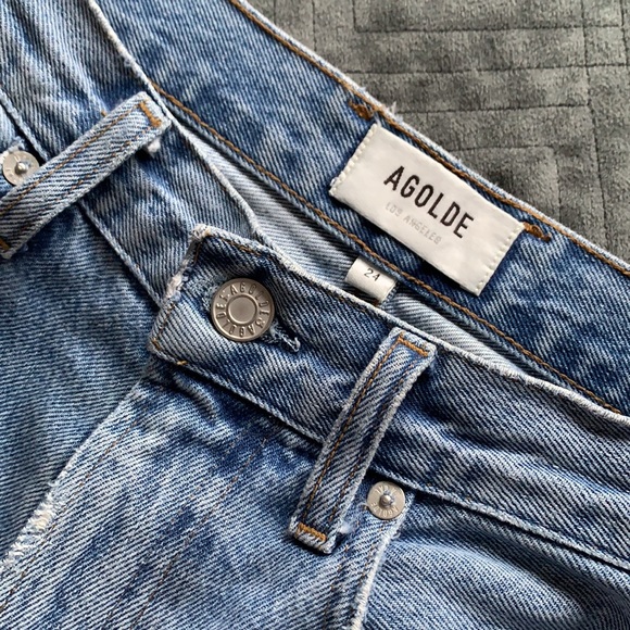 SOLD agolde balloon jeans size 24 - Picture 4 of 9